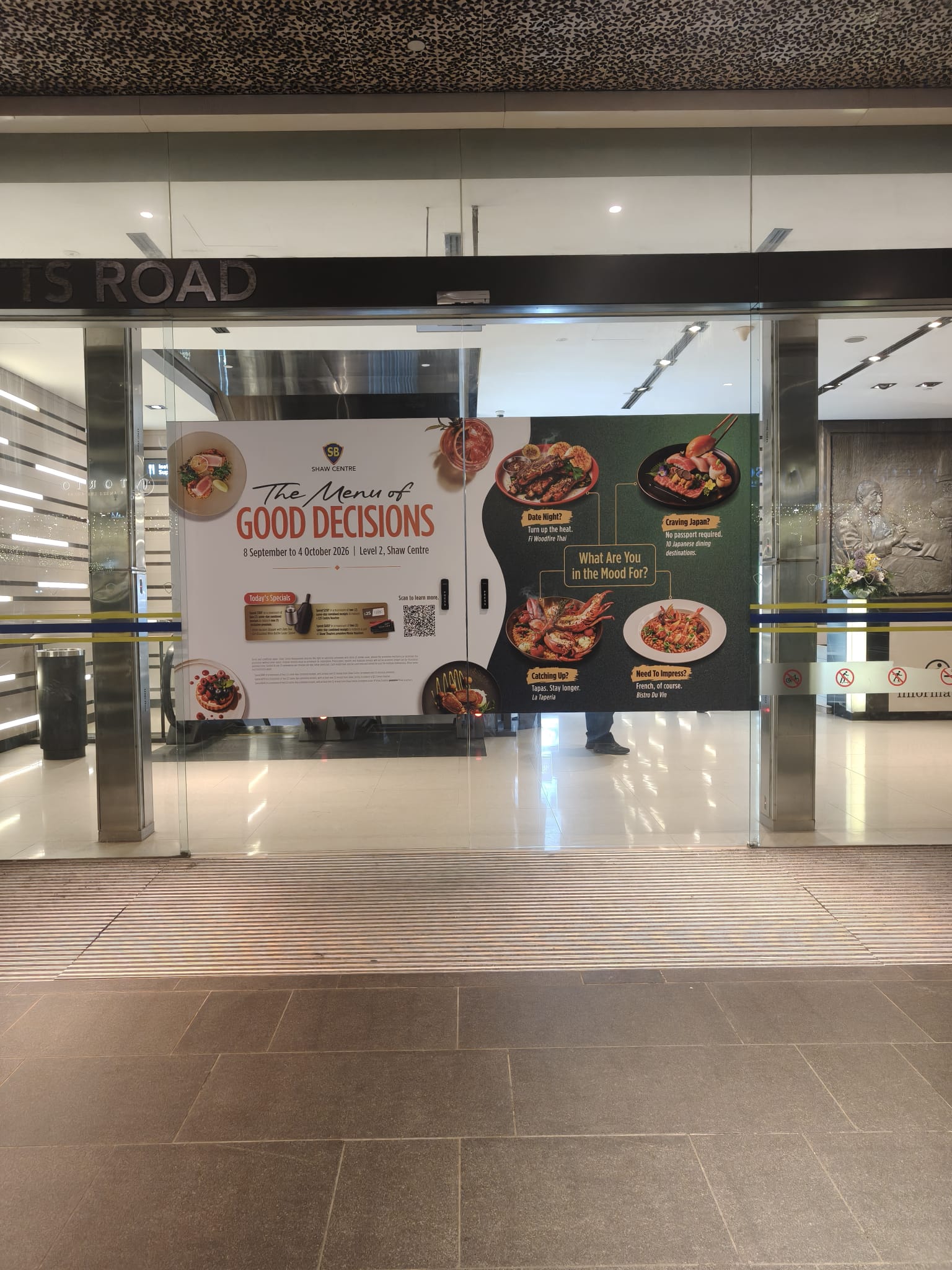 Shopfront promotional graphics